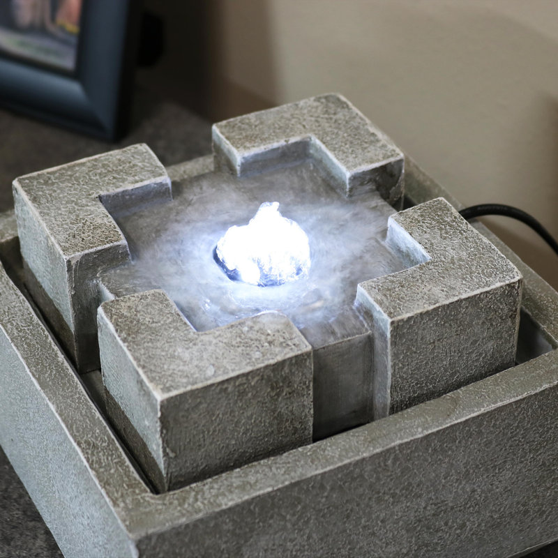 Ebern Designs Indoor Weather Resistant Tabletop Fountain with